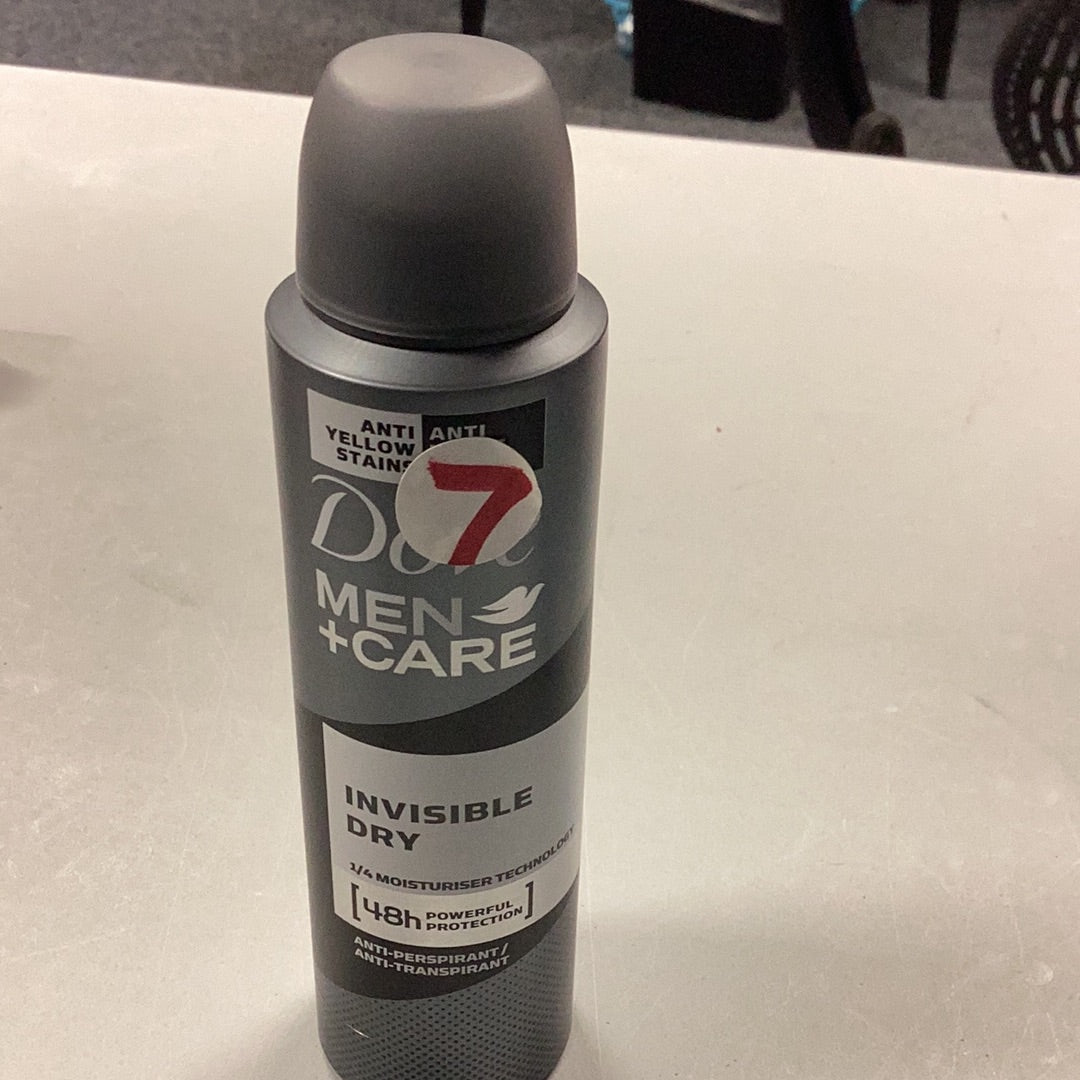 DOVE spray deodorant men 72 h