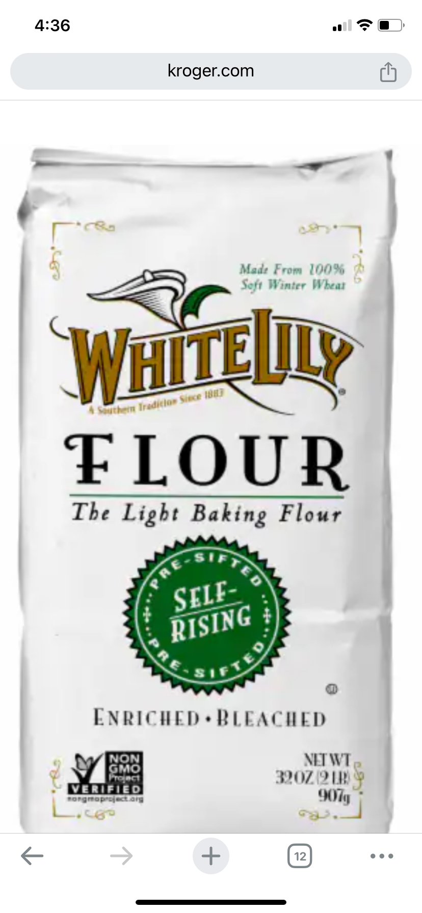 White lily flour