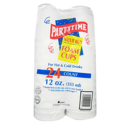 Party time StyroFoam Cups (Variety sz & Qty)