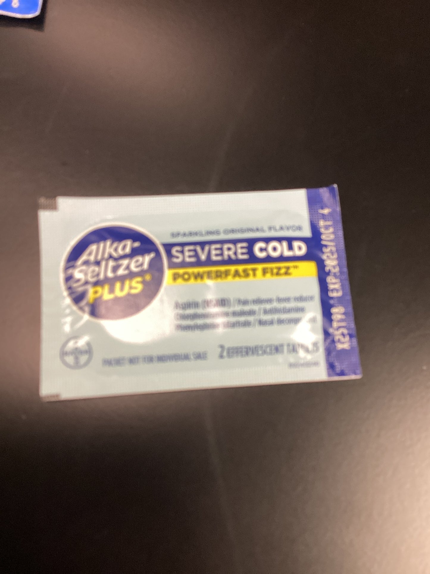 Alka Seltzer severe cold
