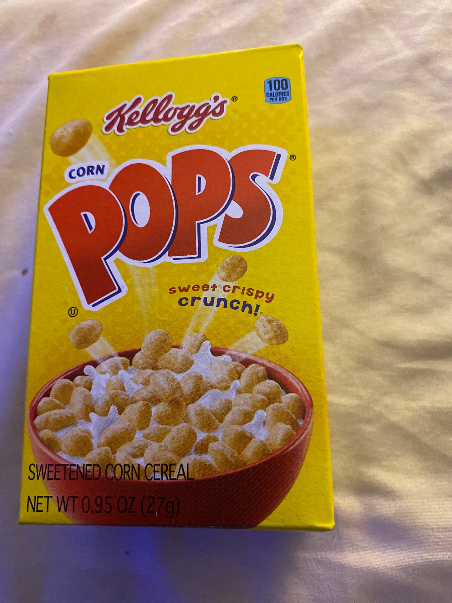 Kellogg’s Corn Pops cereal (sgl serve)