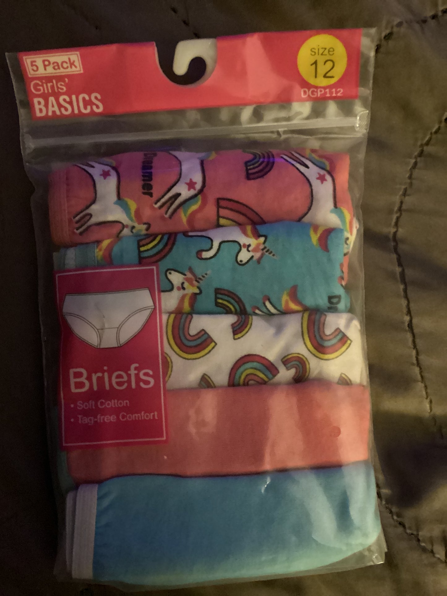 Girl Basic brief panties (2T/3T) 5pk