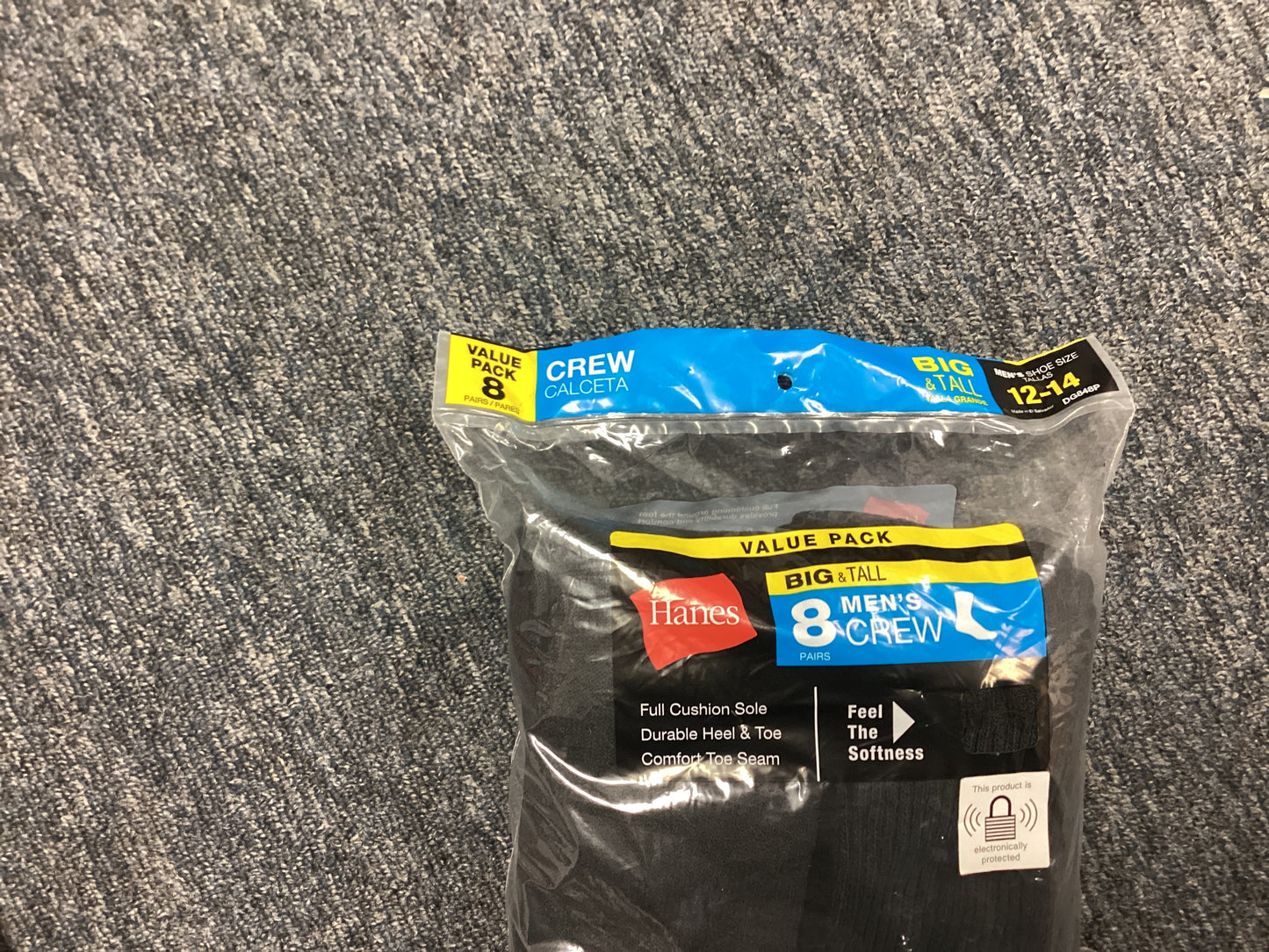 Hanes men socks big & tall 12-14