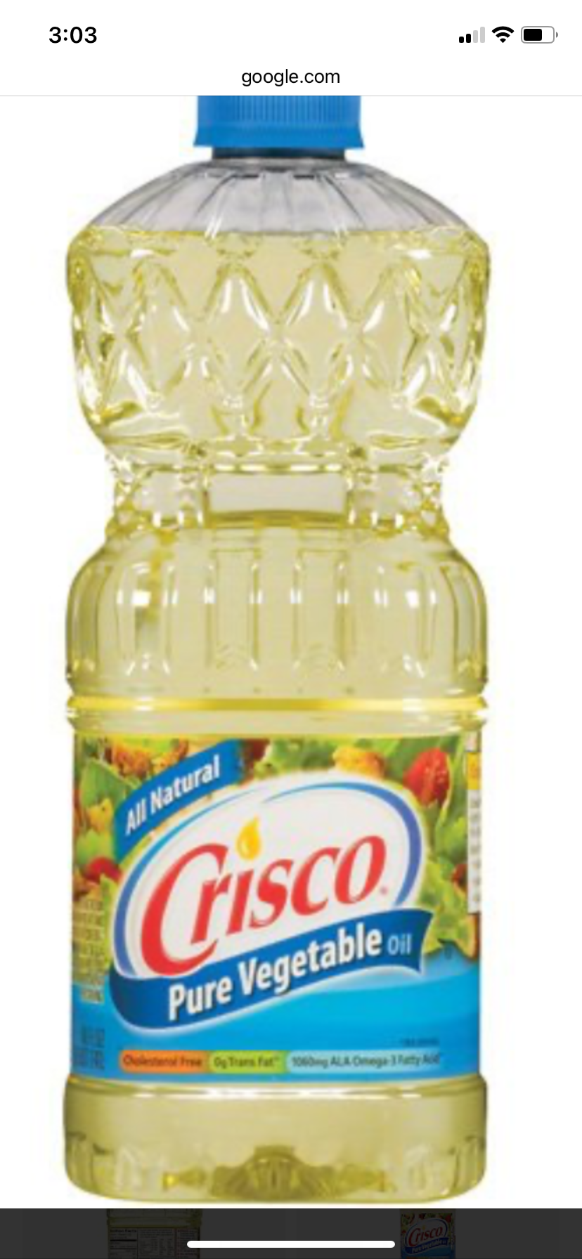 Crisco cooking oil