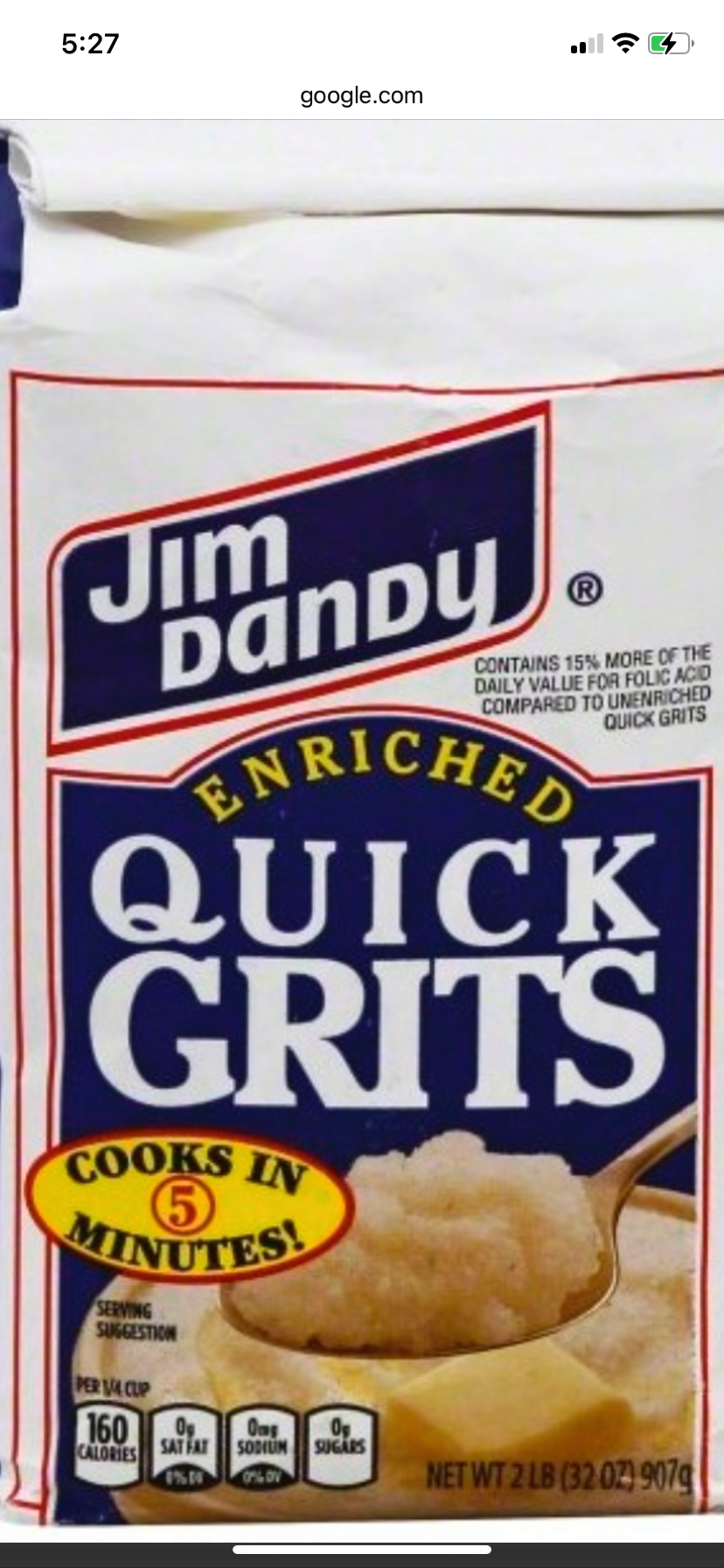 Jim Dandy quick grits