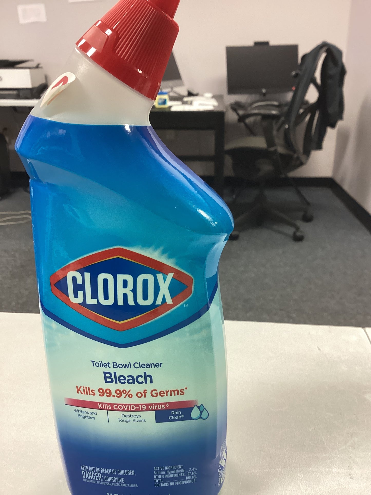 Clorox bleach bathroom toilet cleaner