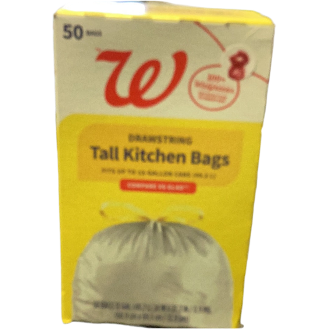Tall kitchen trash bags