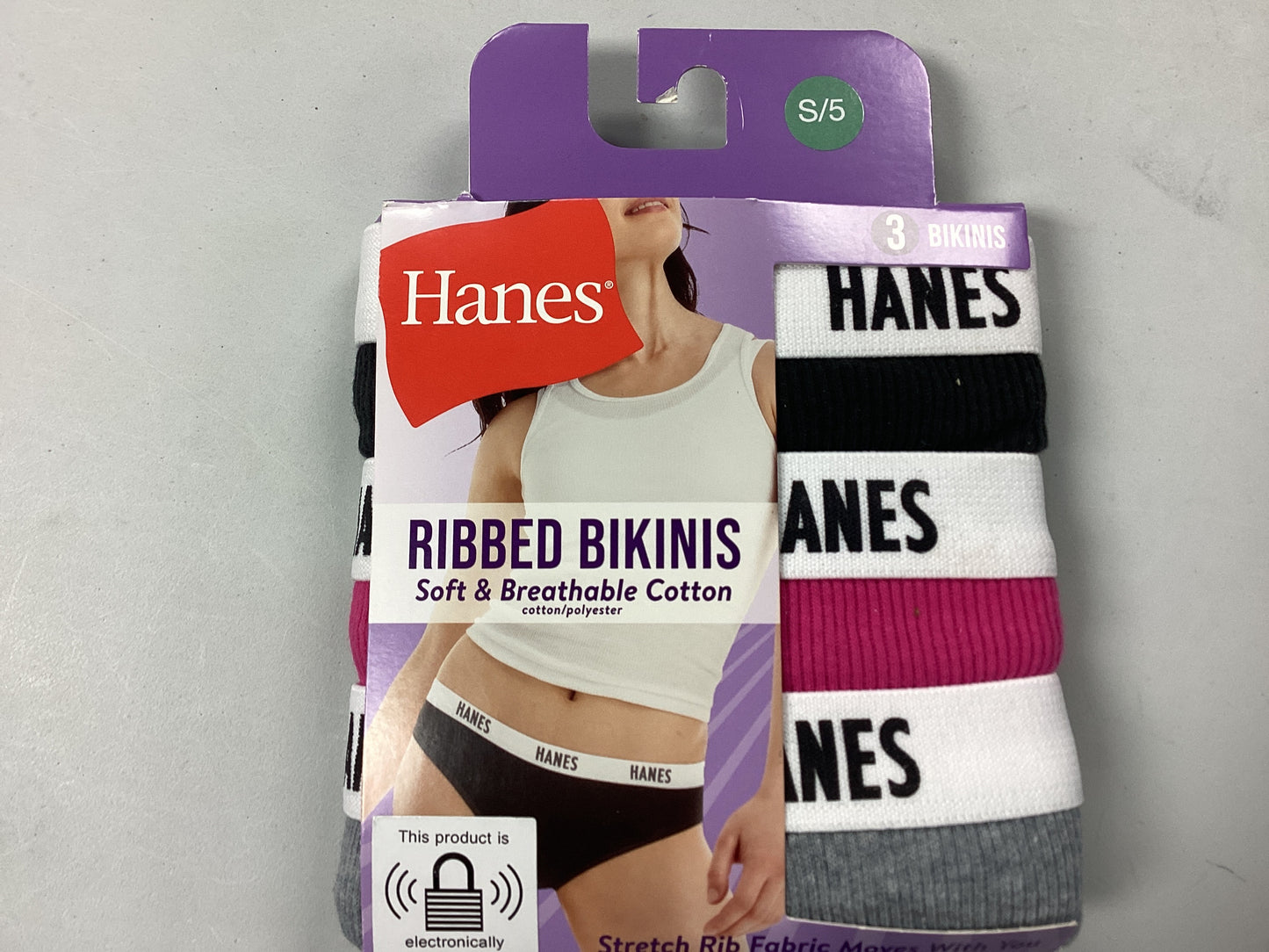 Hanes women ribbed bikini 3pk