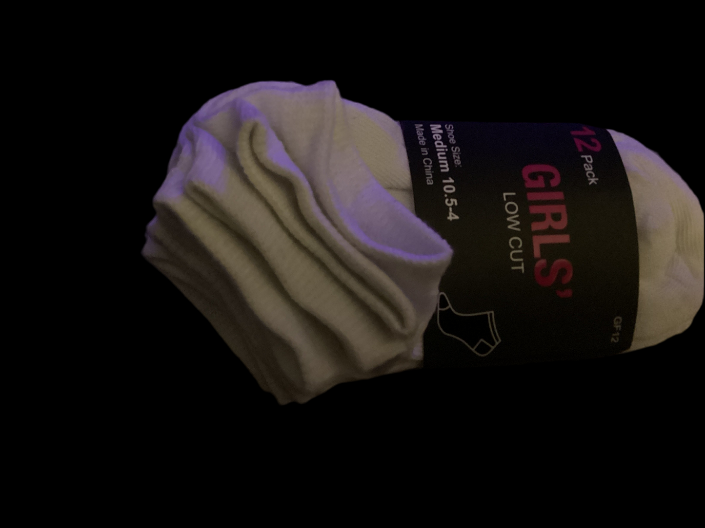 Girls low cut (Medium)12 pr