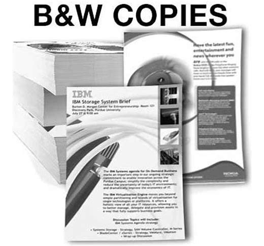 BLACK & WHITE COPIES