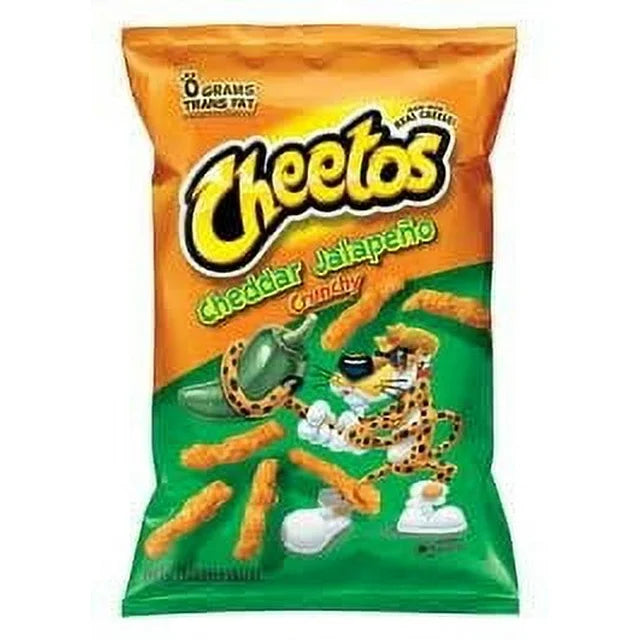 Cheetos cheddar & jalapeño chips