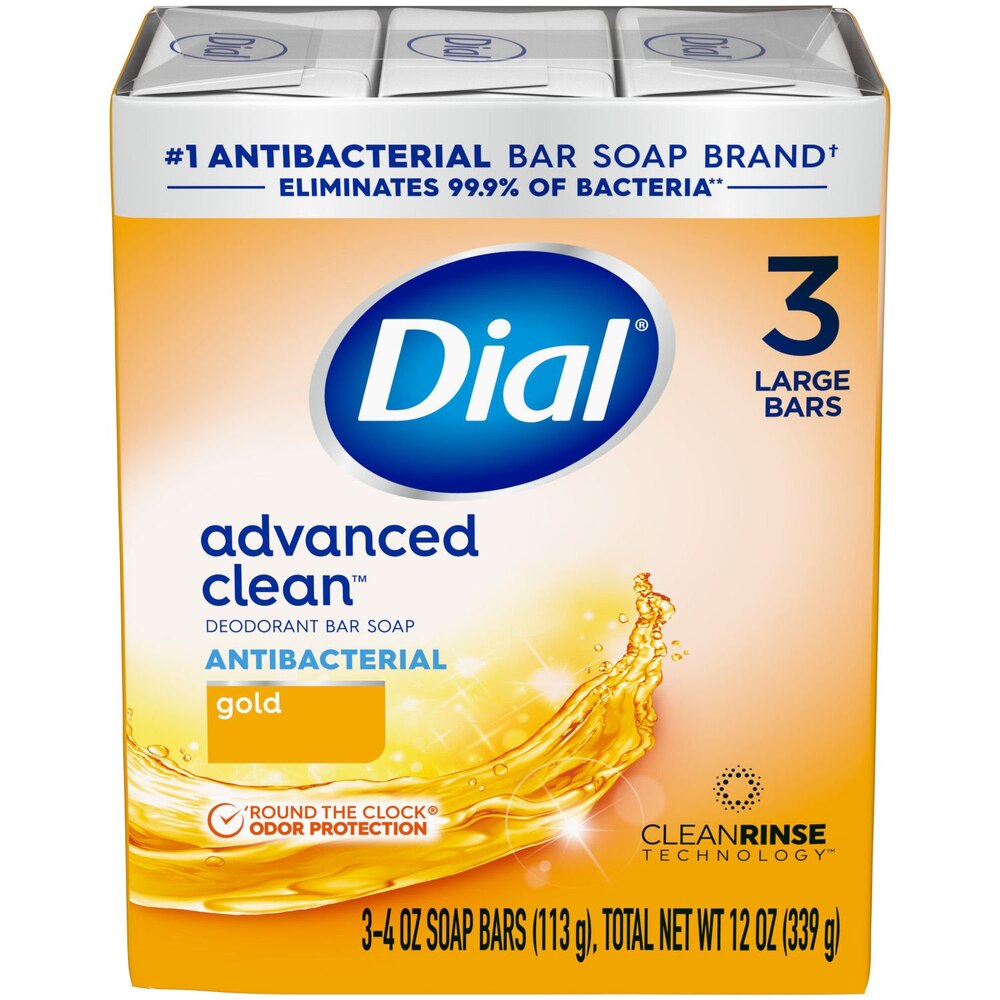 Dial Bar Soap Gold 3pk
