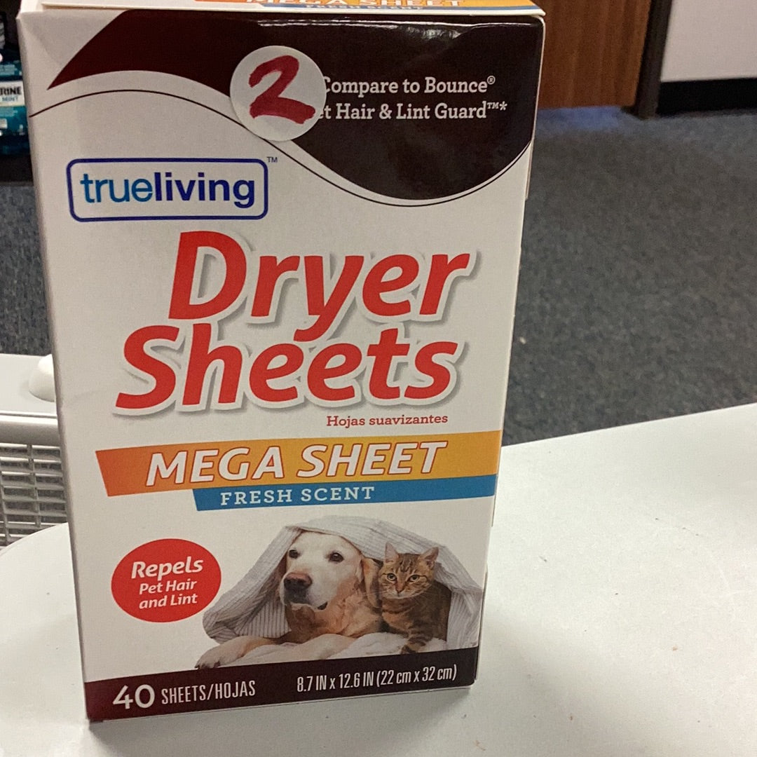 Trueliving dryer sheets