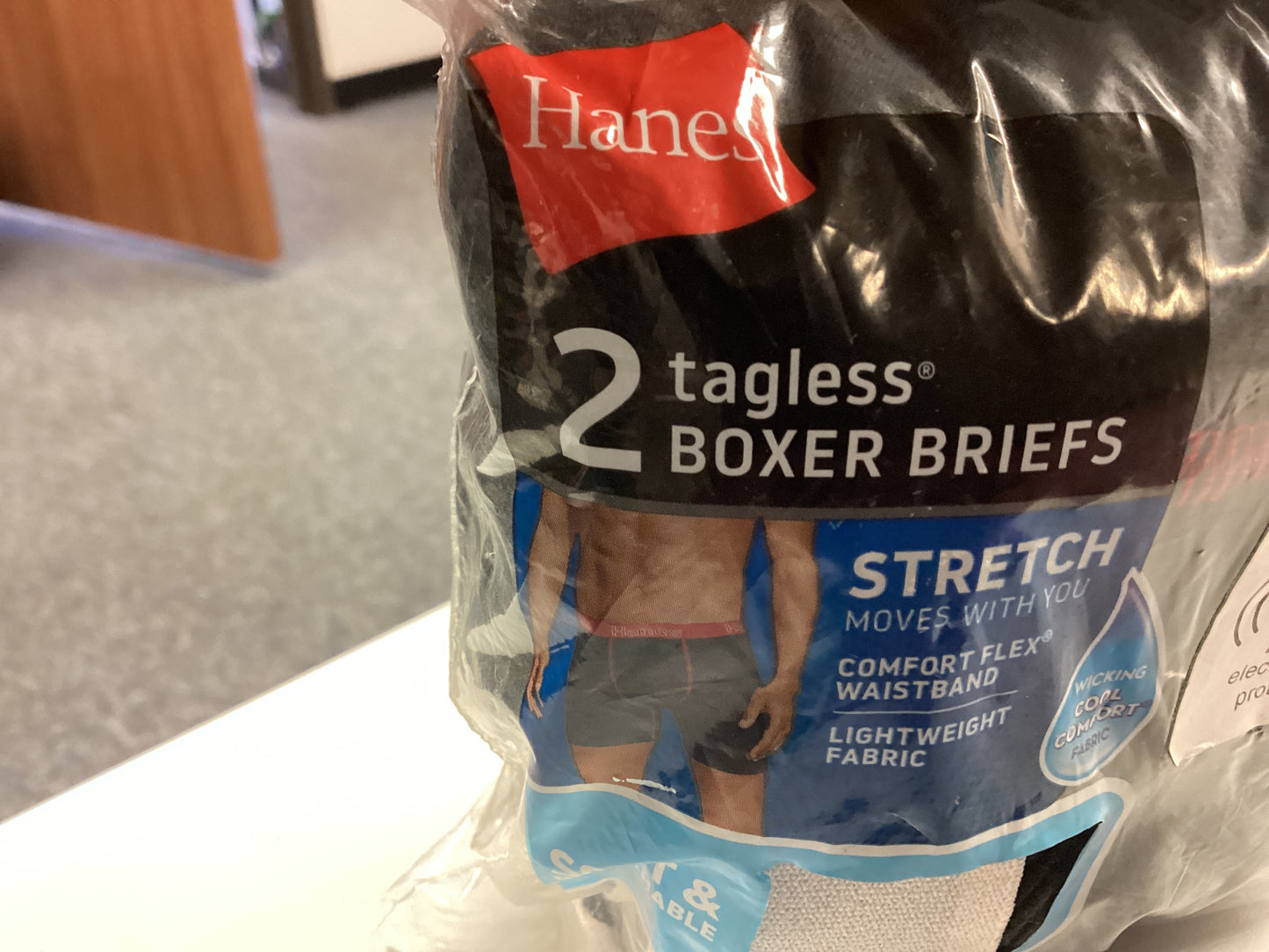 Hanes men tagless boxer briefs (Small)