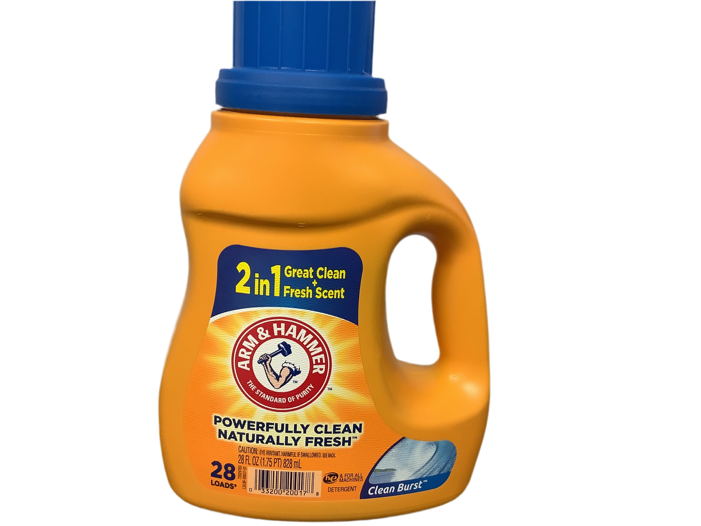 Arm & Hammer laundry detergent (blue top)