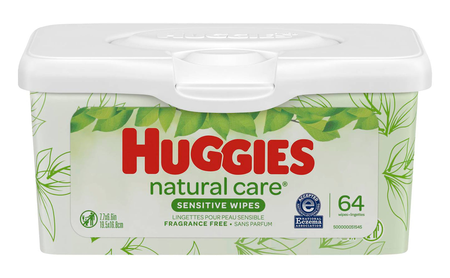 Huggies Natural Care Fragrance Free Sensitive Wipes (64ct)