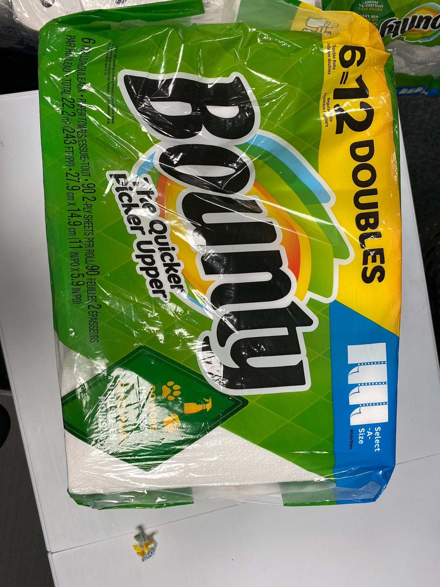 Bounty Paper towels 6=12 Double rolls