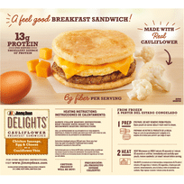 Jimmy Dean Delights Cauliflower Chicken Sausage Breakfast Sandwiches