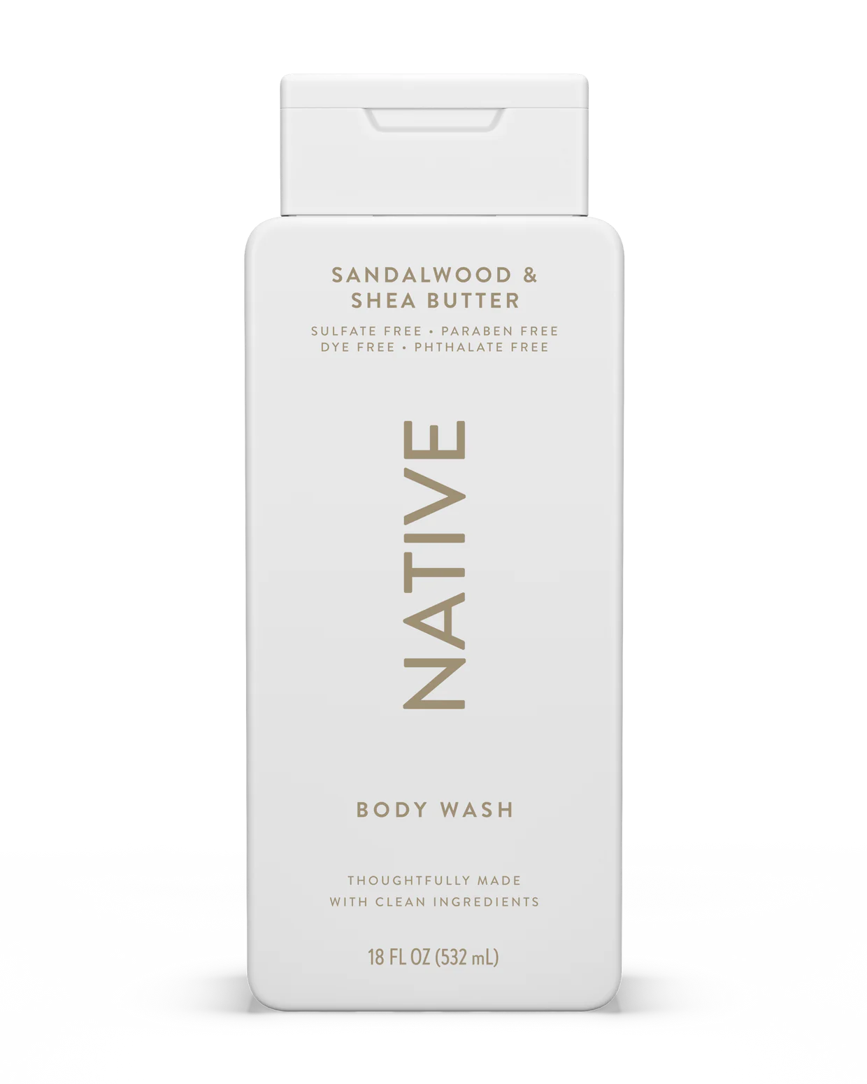 Native Body Wash, Sandalwood-Shea Butter