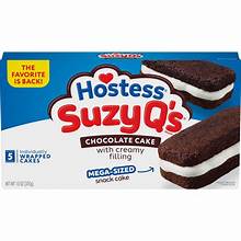 Hostess SuzyQ's Chocolate Cake with creamy filling