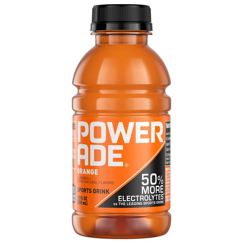 Powerade Electrolytes Sports Drink, Orange (12 fl oz)