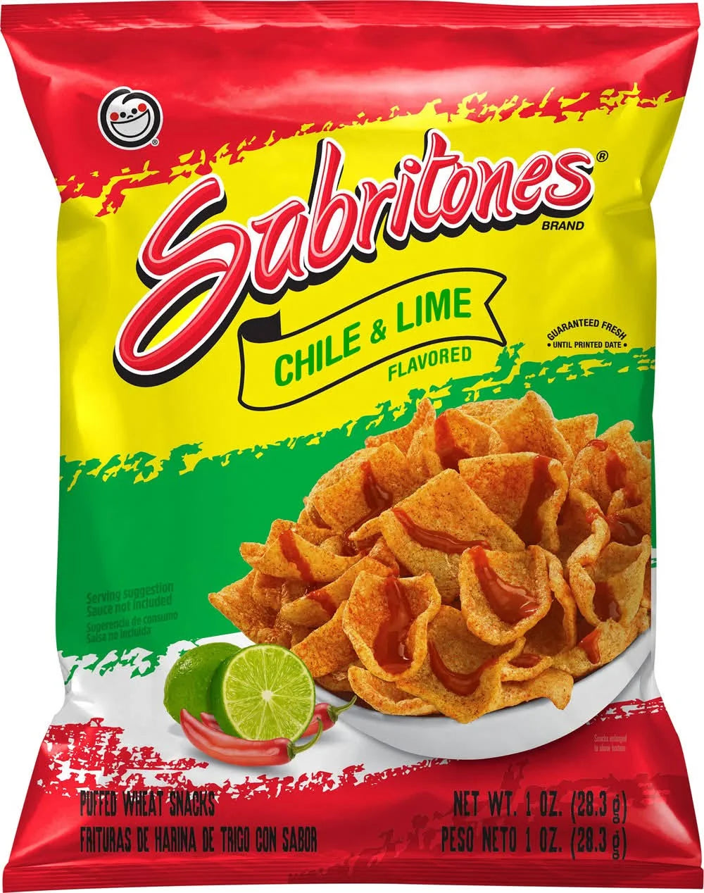 Sabritones Chile & Lime Puffed Wheat snacks