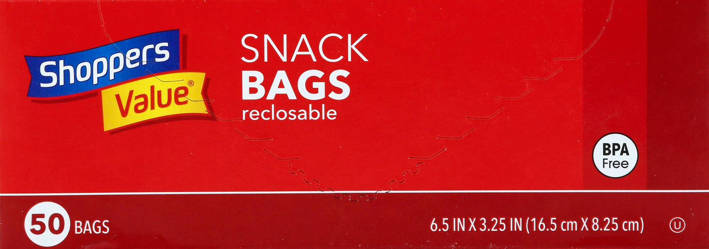 Shoppers Value Snack Bags 50 BAGS