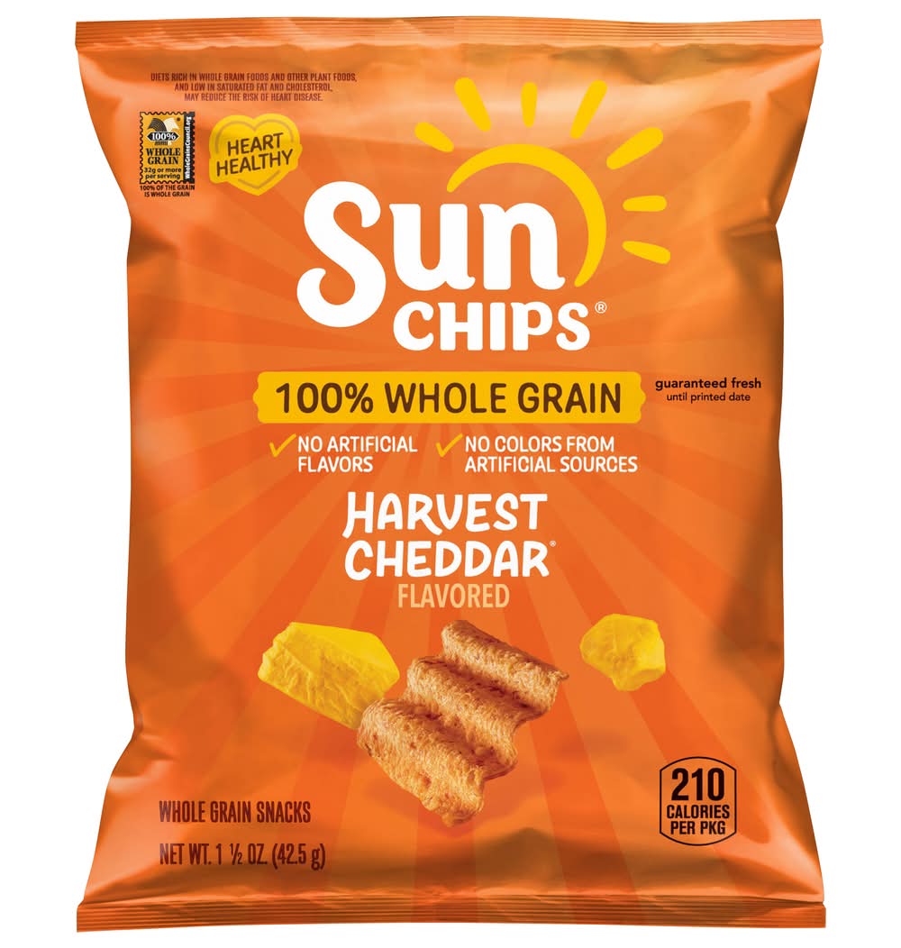 Sun Chips Harvest Cheddar Multigrain Snacks variety sz