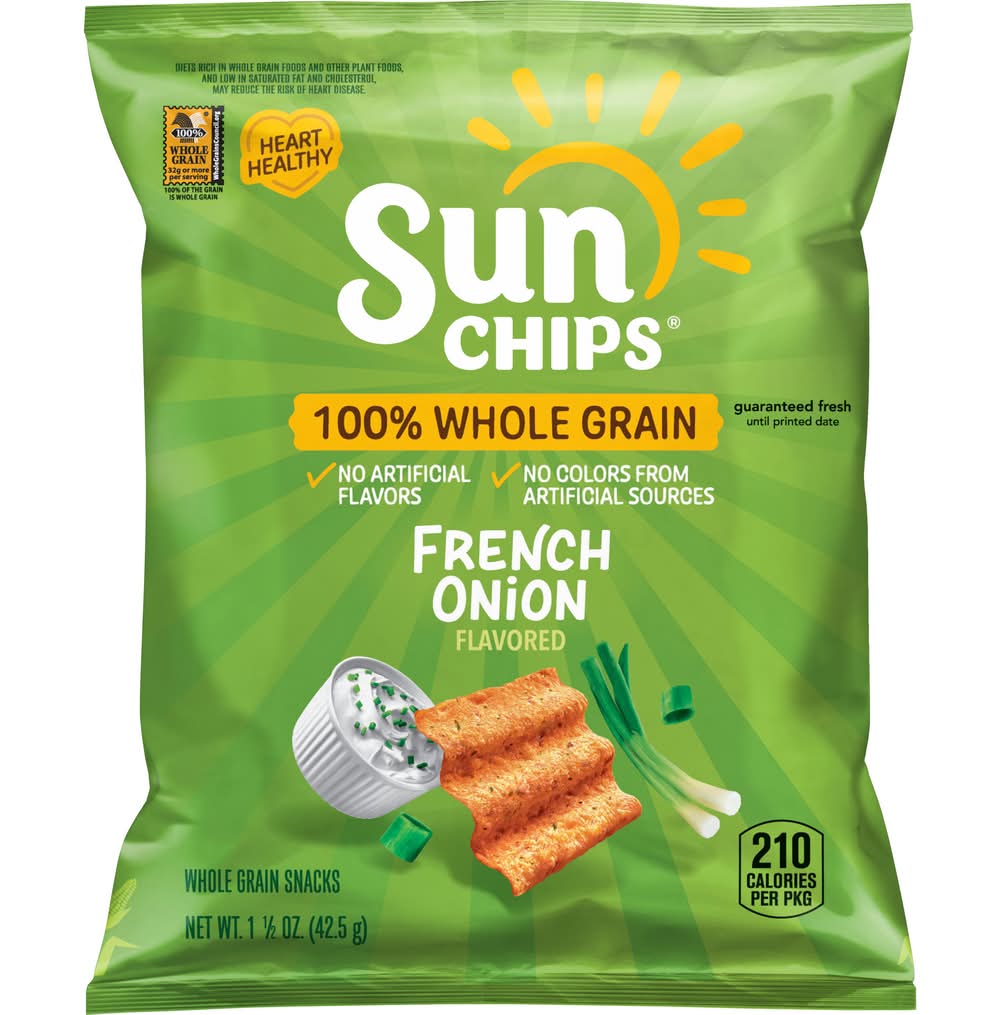 Sun Chips French Onion Multigrain Snacks variety sz