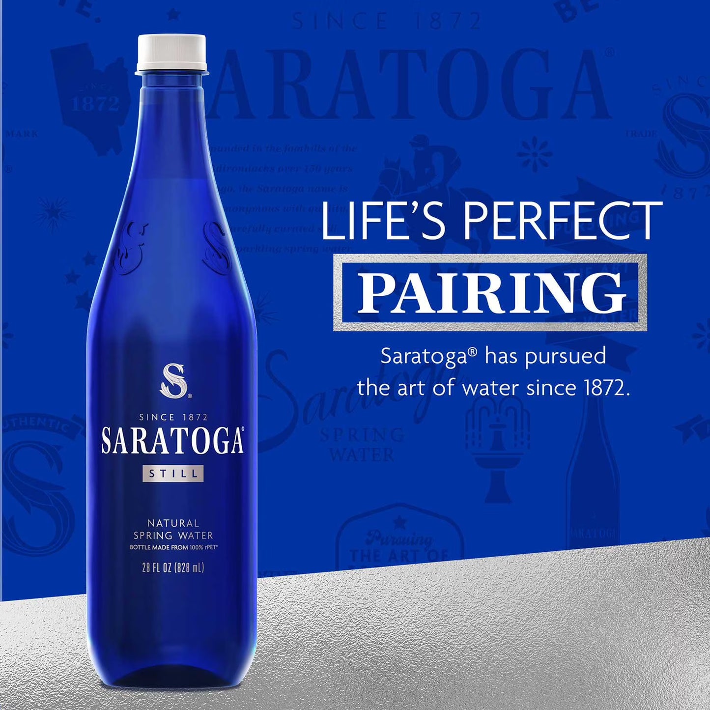 Saratoga Sparkling Carbonated Spring Water (16 AND 28 fl oz)