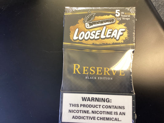 Loose leaf “RESERVE” nicotine