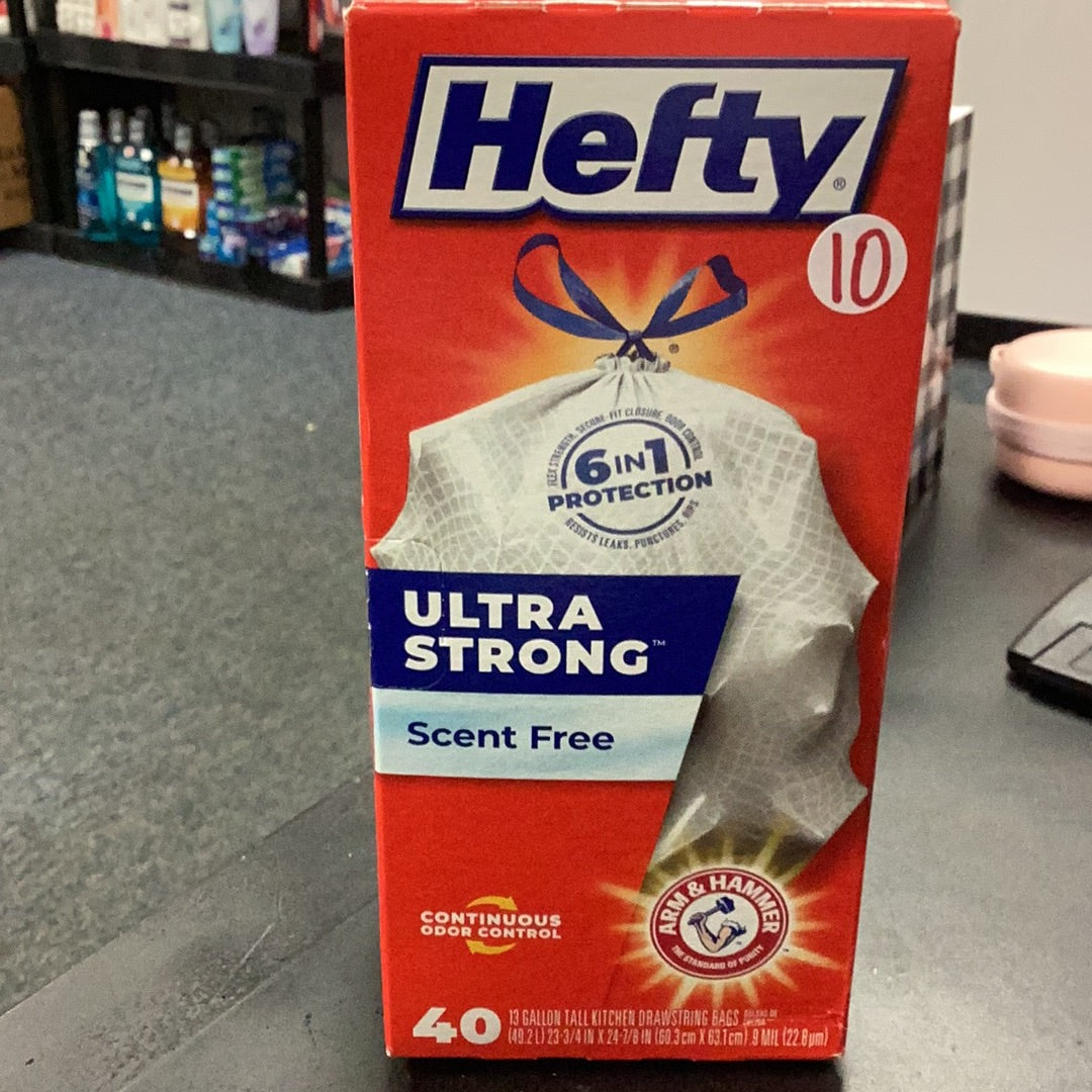 Hefty Ultra Strong Tall Kitchen Trash Drawstring Bags 40 ct (varieties)