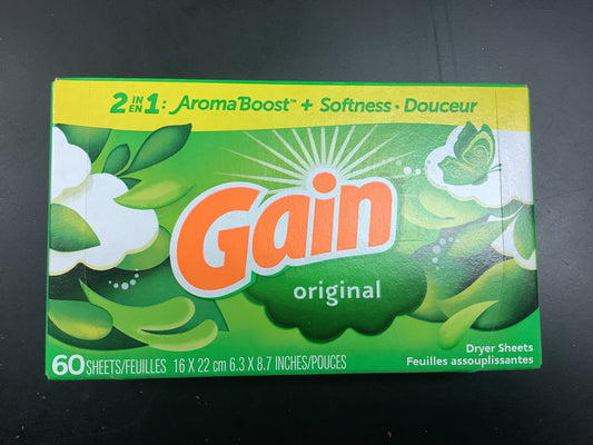 Gain dryer sheets (Variety count)