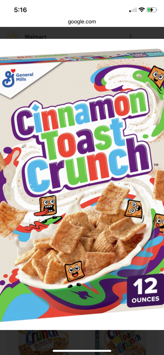 Cinnamon Toast Crunch cereal