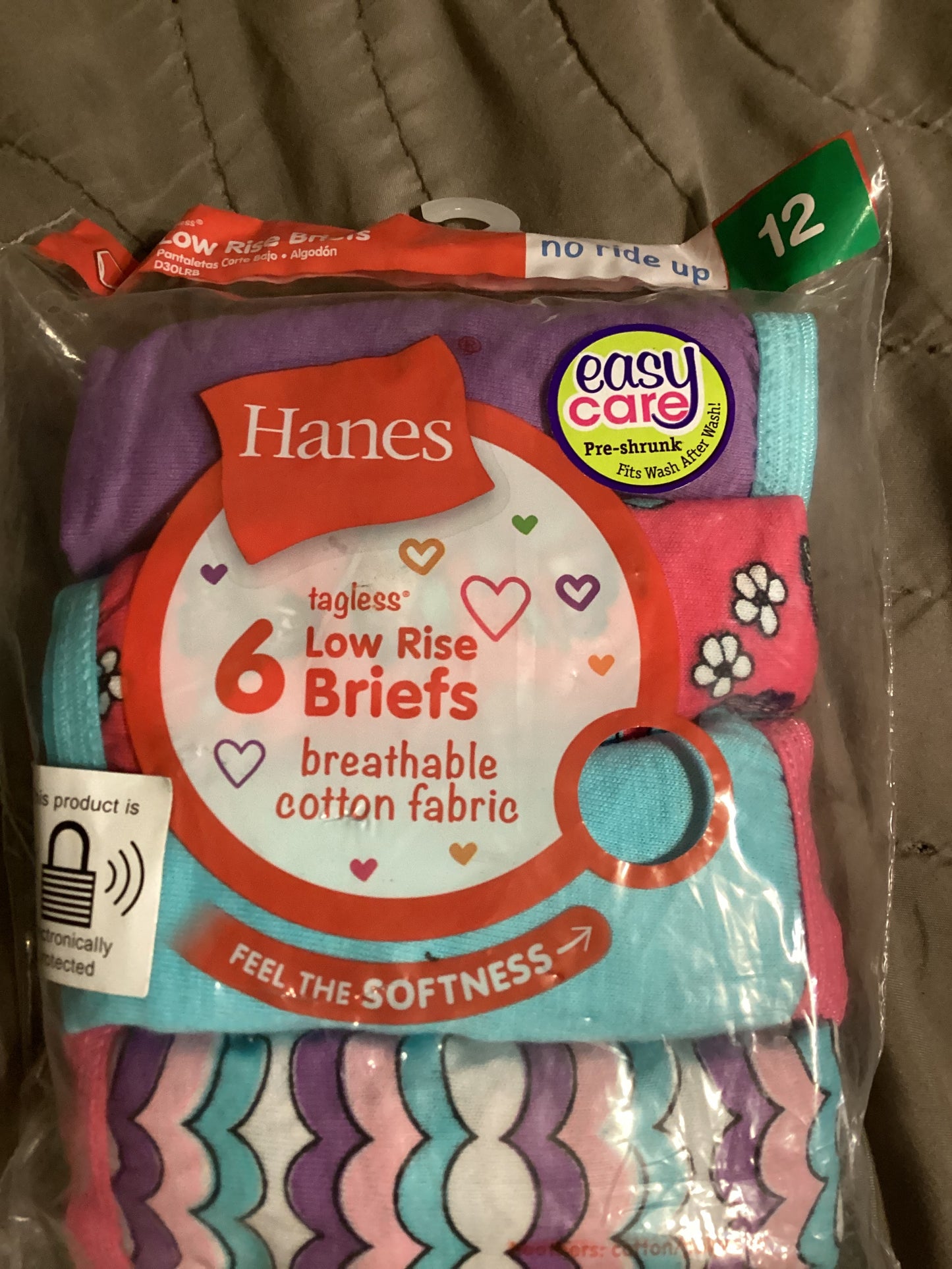 Hanes girls low rise briefs (sz10)