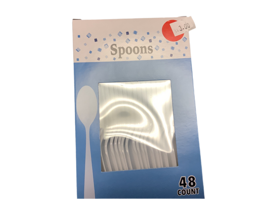 Plastic Spoons & Forks 48ct