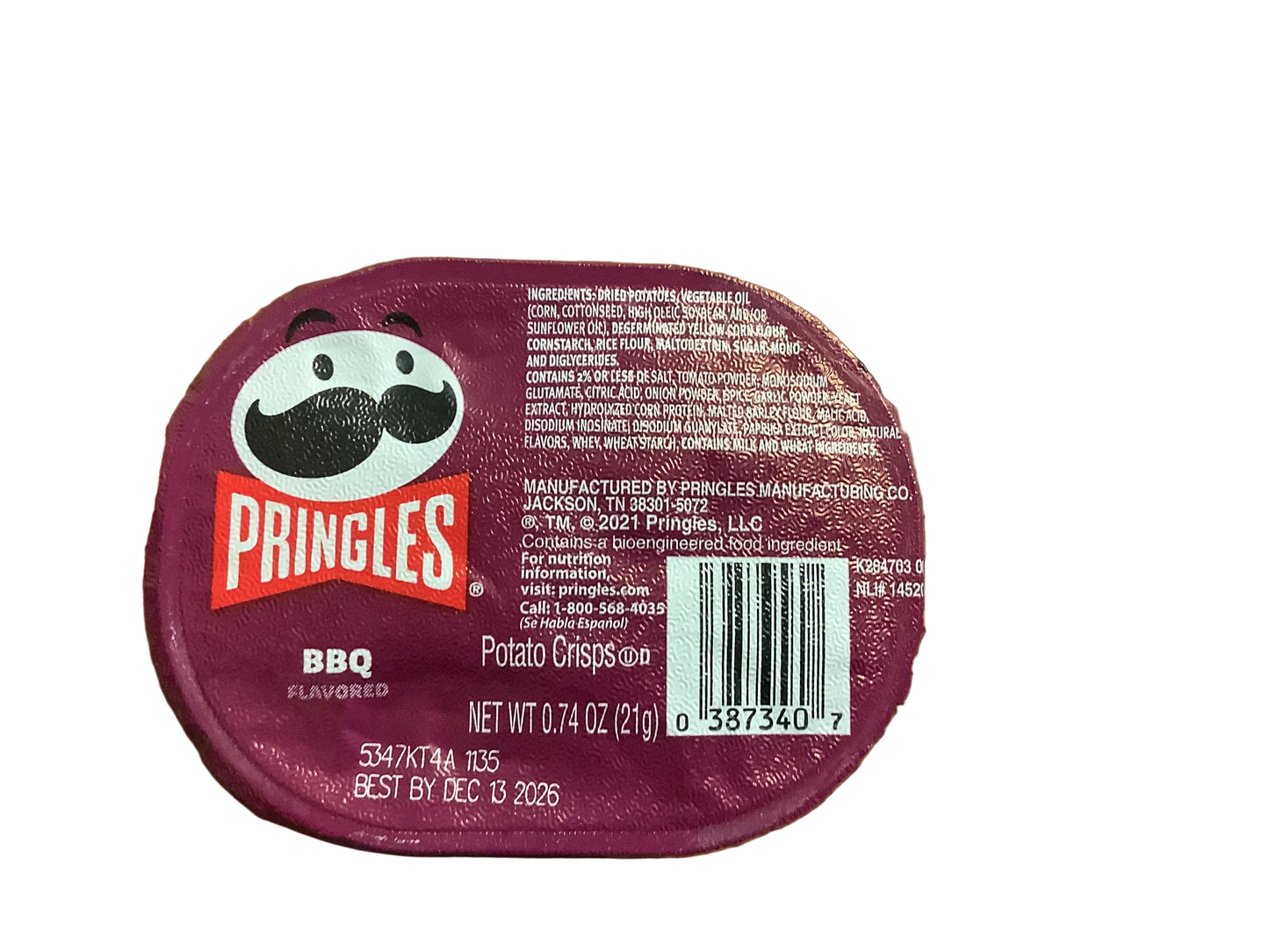 Pringles chips (mini) sour cream & onion