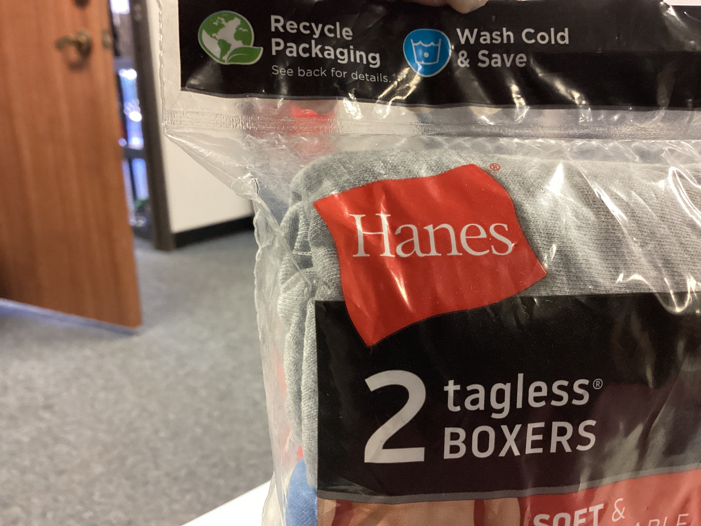 Hanes men tagless boxers (Medium)