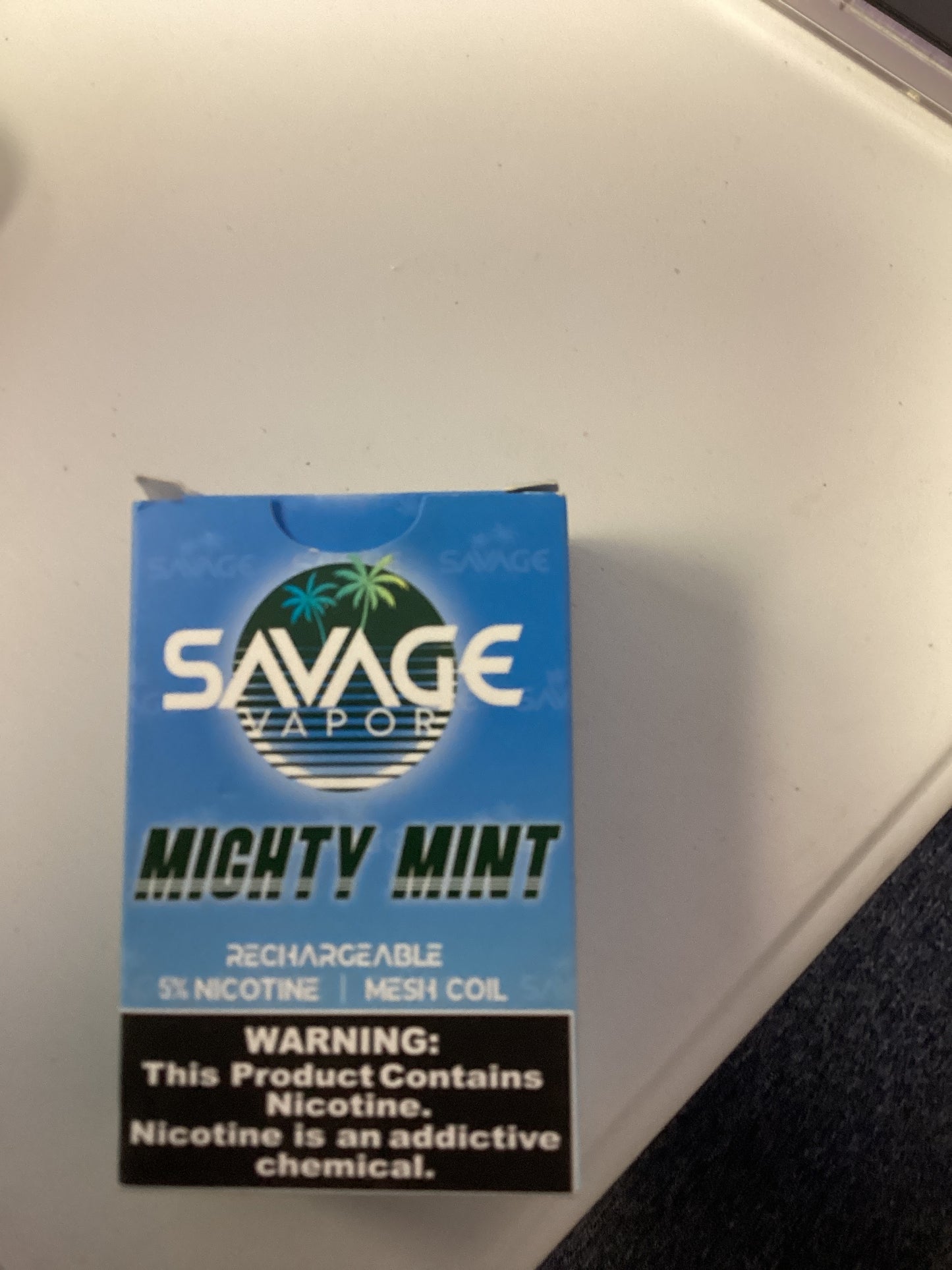 Savage vapor rechargeable nicotine