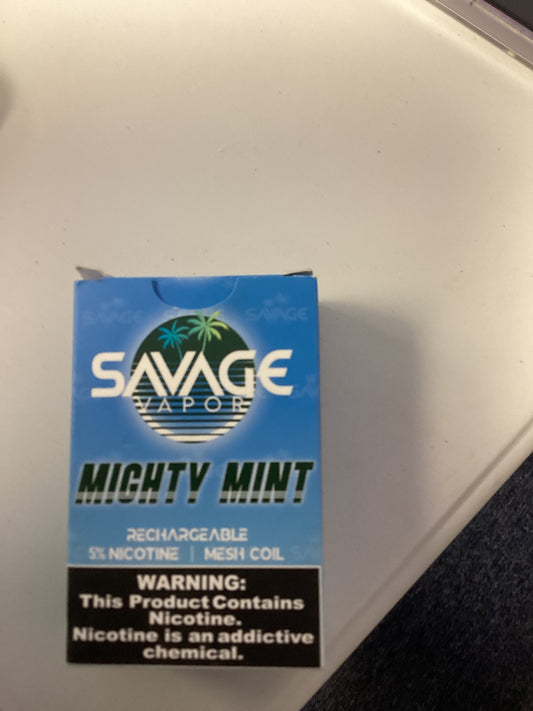 Savage vapor rechargeable nicotine