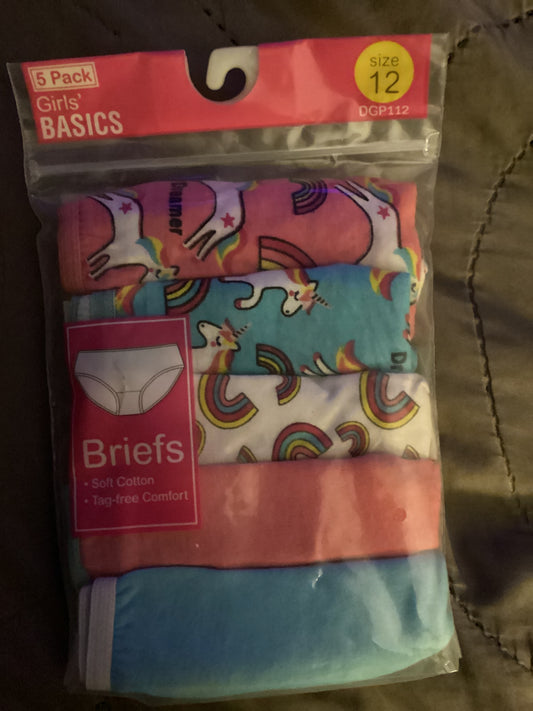 Girl Basic brief panties (2T/3T) 5pk