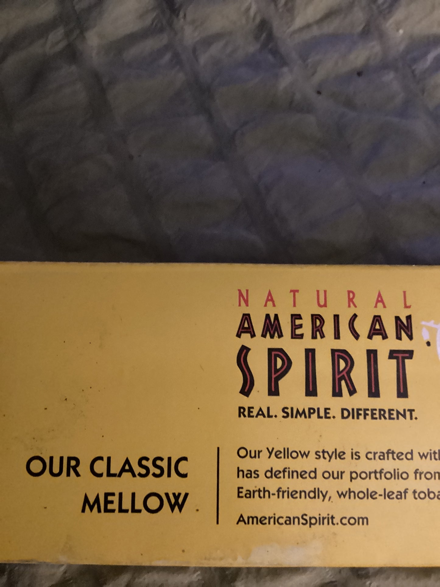Natural American Spirit (classic yellow)