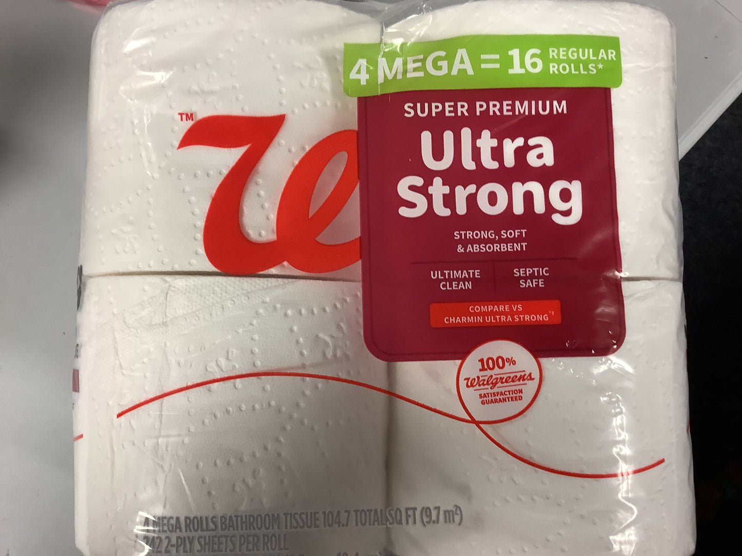 Walgreens 4 roll & 9 roll tissue