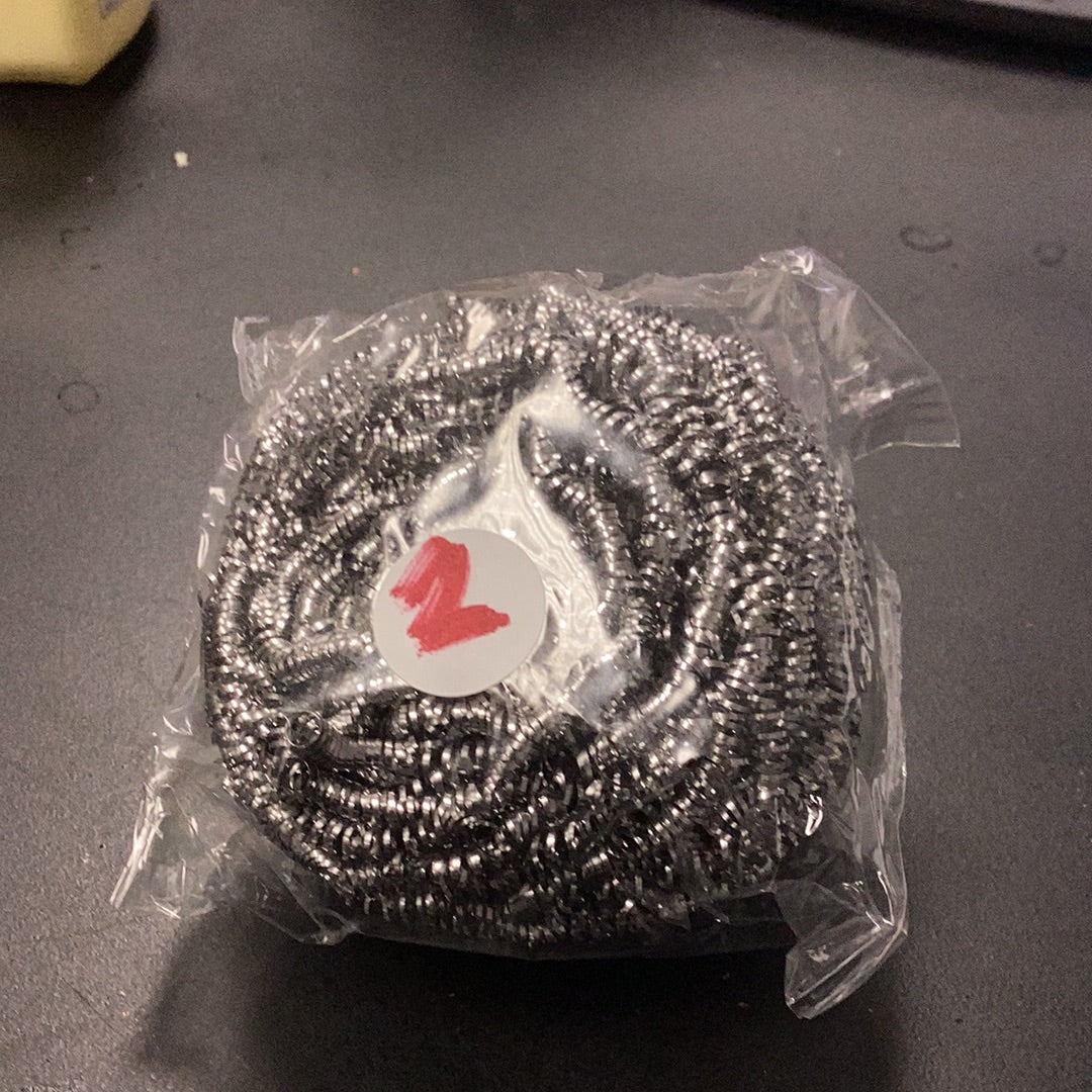 Scouring pad (silver metallic)
