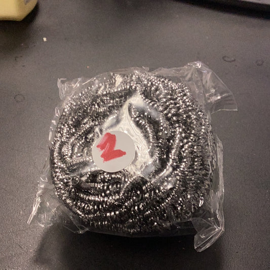 Scouring pad (silver metallic)