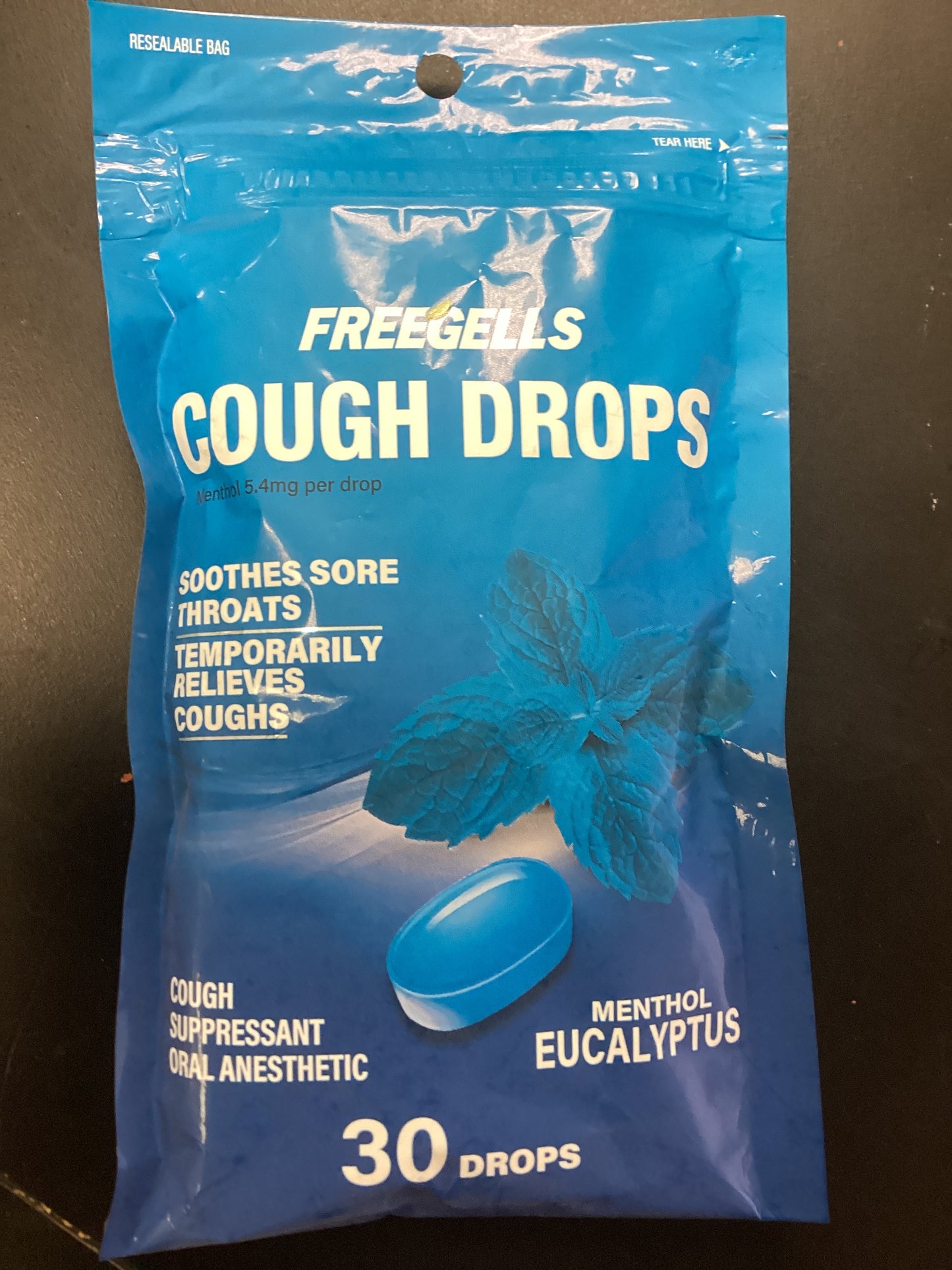 Freegells cough drops