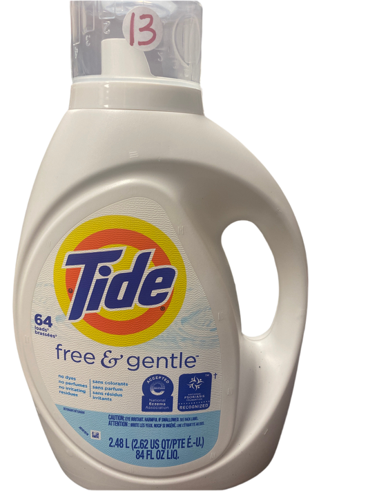 Tide free n clear 84 oz (64 loads)