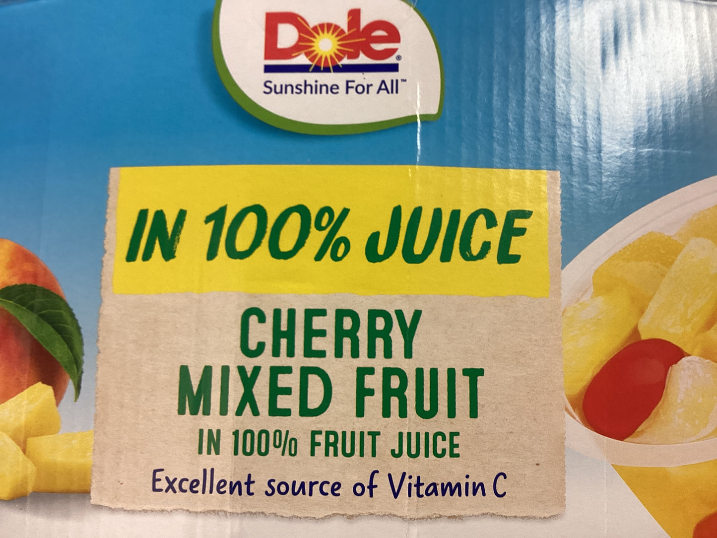 Dole Cherry mixed fruit cup