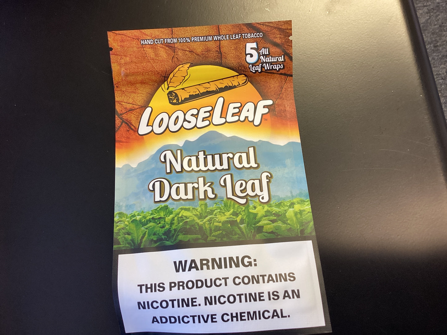 Loose leaf “NATURAL DARK Leaf” nicotine
