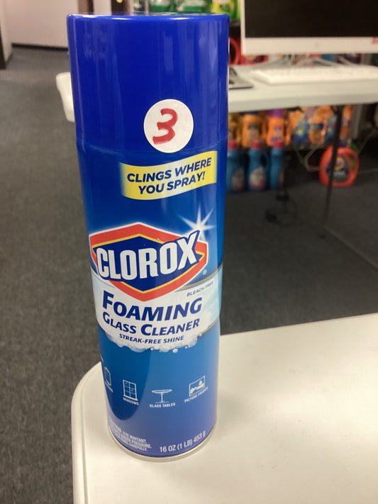 Clorox foaming glass cleaner
